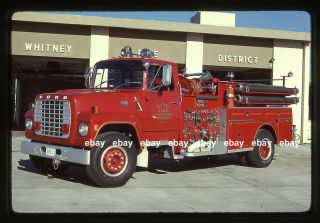 Whitney Id 1972 Ford L American La France Pumper Fire Apparatus Slide