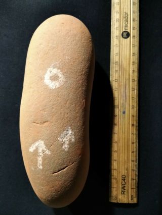 Fine Old Engraved Stone Central Desert Australia Cylcon Message Aborig