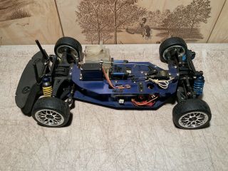 Vintage 1/10 Scale (nitro) Touring Car Rolling Chassis With Electronics