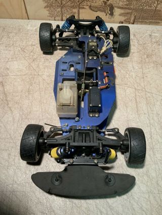 Vintage 1/10 Scale (Nitro) Touring Car Rolling Chassis With Electronics 2