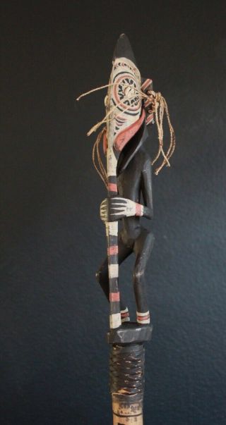 Ceremonial Flute From The Iatmul Tribe In Guinea
