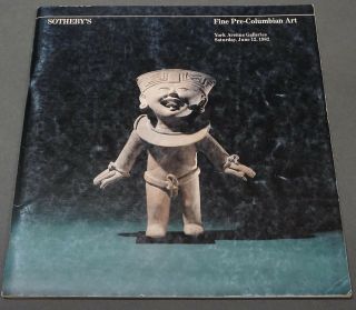 Sothebys Fine Pre - Columbian Art Ny June 1982 W/ Prices Realized