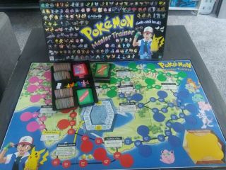 Vintage 1999 Pokemon Master Trainer Board Game Complete But No Directions