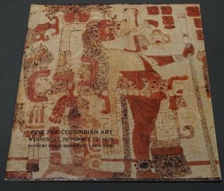 Sothebys Fine Pre - Columbian Art Ny December 1978 W/ Prices Realized