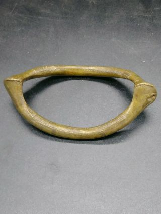 Antique West Africa Manilla Currency Slave Copper/bronze Bangle Bracelet.  (b2)