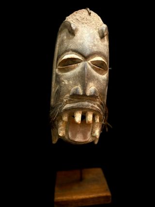 African Mask Wood Carved Tribal Handcrafted African Festival Wood Mask,  " Danyi "