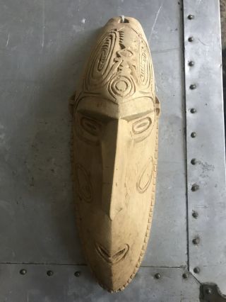 Bien Village Murik Lakes Guinea Carved Wood Tribal Mask Native Art