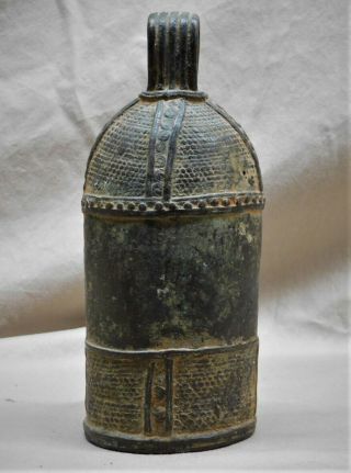 Old African Benin Bronze Bell From Nigeria