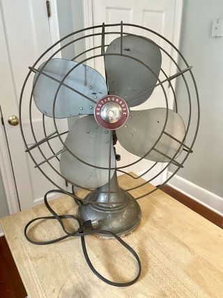 Vintage Westinghouse 3 Speed Oscillating Table Top Fan 16sd2