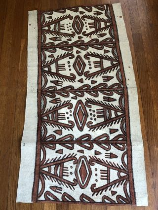 Tapa Cloth From Papua Guinea 45” X 24”