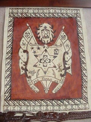 Wonderful South Pacific Tapa Cloth From Tonga
