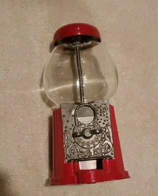 Vintage 1985 Carousel Antiqued Petite Gumball Machine 9 "