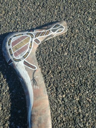 OLD Central Australian Aboriginal hunting boomerang Antique 3