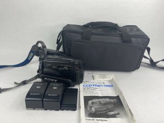 Vintage Sony Ccd - Tr65 Video 8 8mm Handycam Video Camera Bundle Read