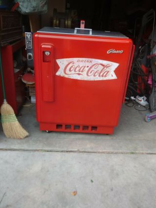 Vintage Coca - Cola Coke Machine Glasco Gbv - 50 Coke Collectible.
