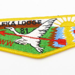 Boy Scout Taleka lodge 81 OA Flap Patch BSA WWW 2
