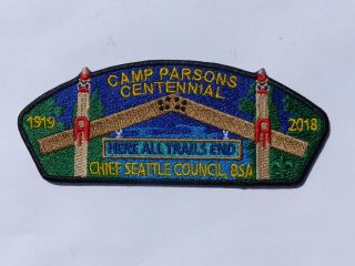 Chief Seattle Council 2018 Camp Parsons Cen Boy Scout Csp Council Shoulder Patch