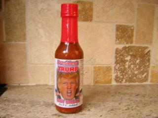 President Trump Hot Sauce No P.  C.  Added Made In Usa 5 Fl Oz Fat