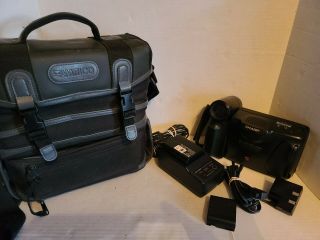 Vintage Sharp Viewcam Vl - E39u 8mm 12x Zoom Camcorder W/ Carrying Case