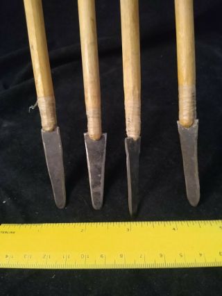 Old plains native American Indian bow trade points 3