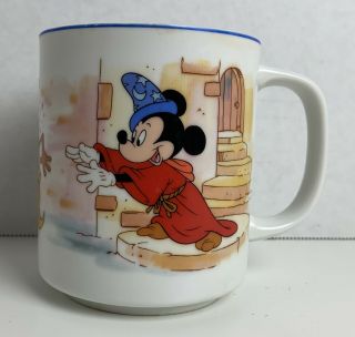 Vintage Walt Disney Fantasia Mug Sorcerer 