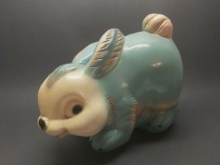 Vintage Large Bunny Rabbit Bank Piggy Bank Ceramic