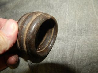 Antique West African Bronze/Copper Coil Bracelet 13.  7 oz 2