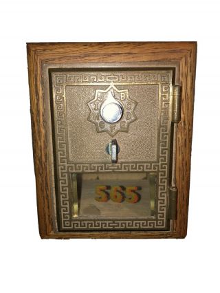 Vintage Us Post Office Coin Bank Combination Keyless Mail Lock Box Lockbox 113
