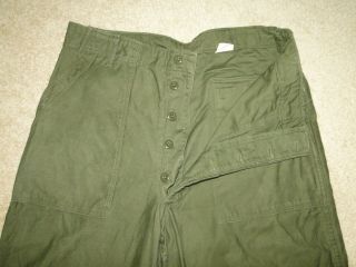 Vintage Vietnam War Us Army Og - 107 Military Uniform Trousers Pant Baker 36 X 31