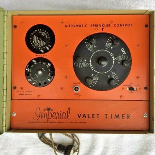 Vintage Imperial Valet Timer 6 Station Automatic Sprinkler Control W/8 Pins Euc