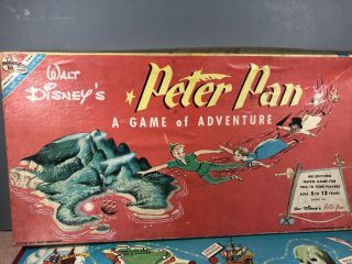 Vintage Disney Peter Pan Board Game Transogram 1950 