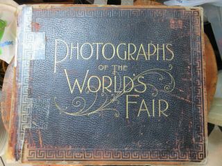 Large Vintage 1893 World’s Fair Views Book