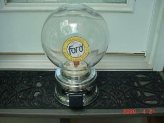 Scarce Vintage Ford Gumball Machine 25 Cent Version