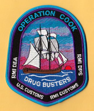 C14 Usc Operation Cook Rmi Navy Drugs Dea Federal Agent Police Patch Canada