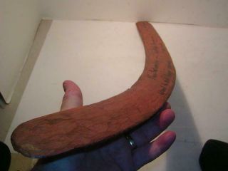 Antique Australian Aboriginal Hunting Boomerang To Hunt Larger Animals