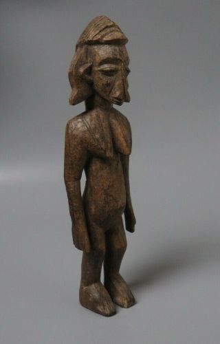 Good West African Tribal Art Carved Wooden Female Figure Senufo Baule Dan Dogon