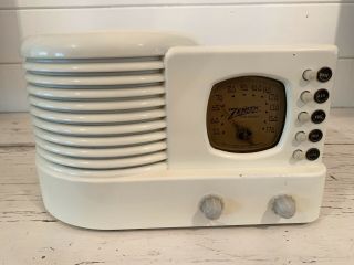 Vintage Zenith Model 5d011z Bakelite Tube Radio
