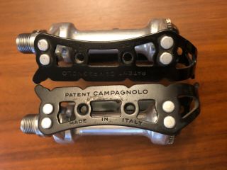 Vintage Campagnolo Nuovo Record Superleggeri Steel Spindle Quill Pedal Set