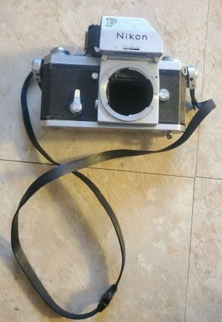 Vintage Nikon F Photomic Ftn Slr Silver Body Only 6945257 Japan