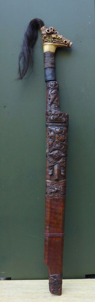 Antique And Quality Ceremonial Headhunters Sword,  Mandau,  Borneo
