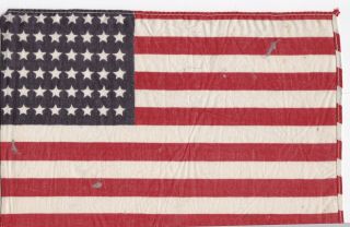 Vintage 48 Star American Flag - 7 X 11 Inches
