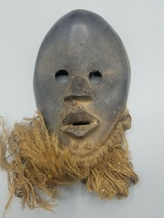 Very Old Dan Bearded Mask African Tribal Art From Ivory Coast Or Liberia