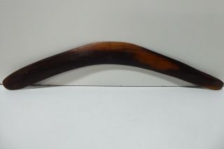 Old Aboriginal Hand Carved Mulga Wood Boomerang