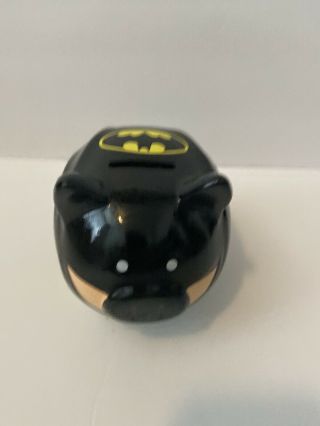 Batman Dc Comics Ceramic Coin Piggy Bank With Stopper Chip By Coin Slot See Pic
