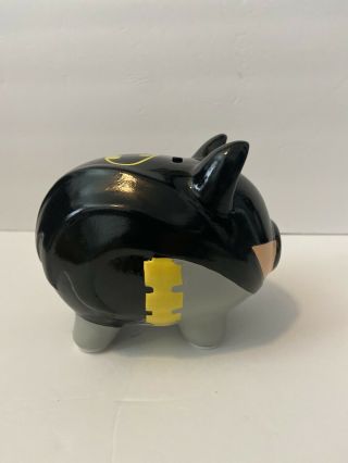 Batman DC Comics Ceramic Coin Piggy Bank With Stopper Chip By Coin Slot See Pic 3