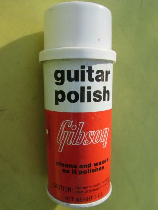 Vintage 60’s Or 70’s Gibson Guitar Polish - Aerosol Cleans And Wax