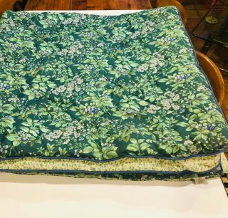 Laura Ashley Vintage Green Floral Bramble Berry Twin Comforter Bedding