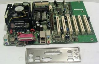 Vintage Intel D845wn A64181 - 207 Socket 478 Motherboard W/ Cpu Heatsink Fan I/o
