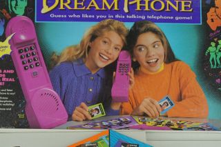 Vintage 1990s ELECTRONIC DREAM PHONE MB Board Game Milton Bradley - COMPLETE 2