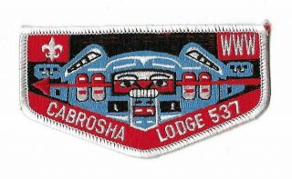 Oa Lodge 537 Cabrosha Bsa S1b Flap White Border [nan - 1623]